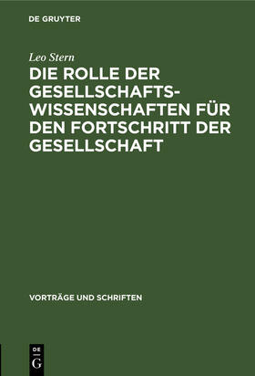 Die Rolle der Gesellschaftswissenschaften für den Fortschritt der Gesellschaft