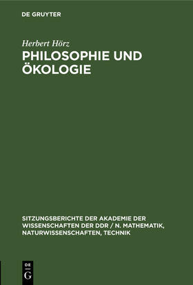 Philosophie und Ökologie