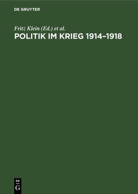 Politik im Krieg 1914¿1918