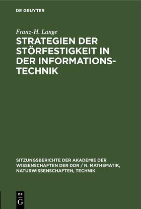 Strategien der Störfestigkeit in der Informationstechnik