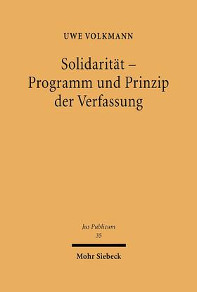 Solidarität - Programm und Prinzip der Verfassung