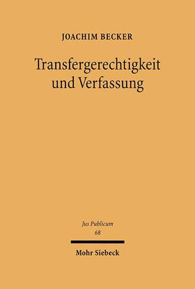 Transfergerechtigkeit und Verfassung