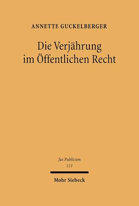 Guckelberger, A: Verjährung im Öffentlichen Recht