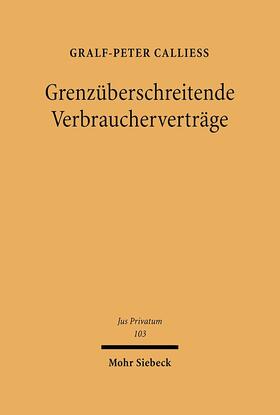 Grenzüberschreitende Verbraucherverträge