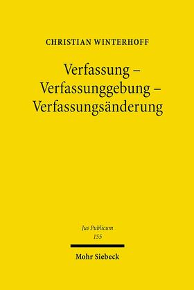 Winterhoff, C: Verfassung - Verfassunggebung