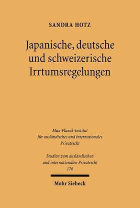 Hotz, S: Japan., dt. und schweizerische Irrtumsreg.