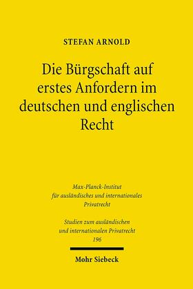 Arnold, S: Bürgschaft auf erstes Anfordern