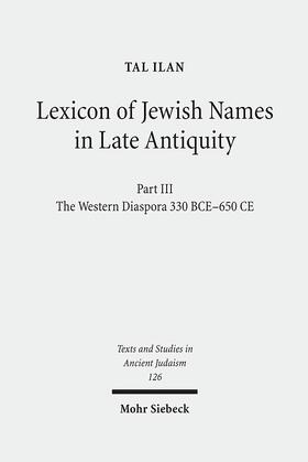 Lexicon of Jewish Names in Late Antiquity