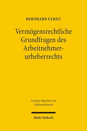 Ulrici, B: Vermögensrechtliche Grundfragen