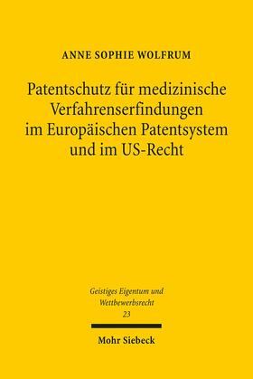 Wolfrum, A: Patentschutz medizin. Verfahrenserfindungen