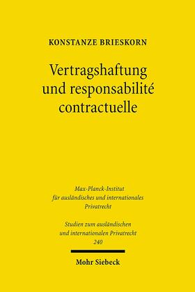 Brieskorn: Vertragshaftung/responsabilité contractuelle