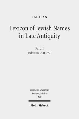 Lexicon of Jewish Names in Late Antiquity