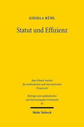 Rühl, G: Statut und Effizienz