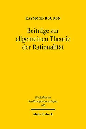 Boudon, R: Beiträge zur allgemeinen Theorie der Rationalität