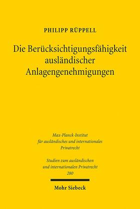 Die Berücksichtigungsfähigkeit ausländischer Anlagengenehmigungen