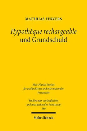 Hypothèque rechargeable und Grundschuld