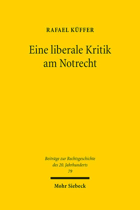 Eine liberale Kritik am Notrecht