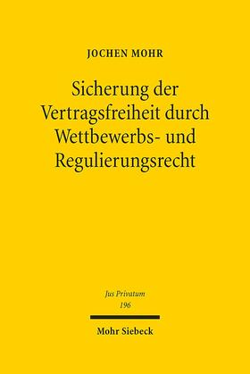 Mohr, J: Sicherung der Vertragsfreiheit