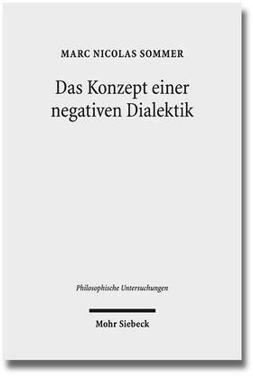 Das Konzept einer negativen Dialektik