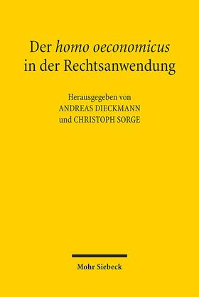 Der homo oeconomicus in der Rechtsanwendung