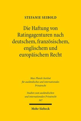 Seibold, S: Haftung von Ratingagenturen