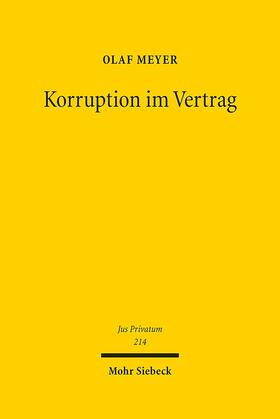 Meyer, O: Korruption im Vertrag