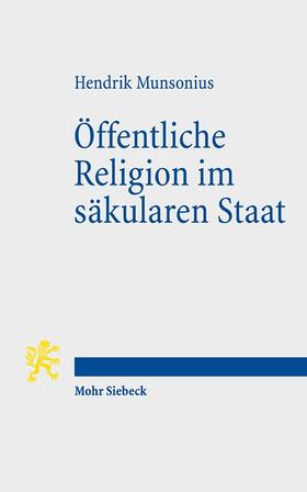 Munsonius, H: Öffentliche Religion im säkularen Staat