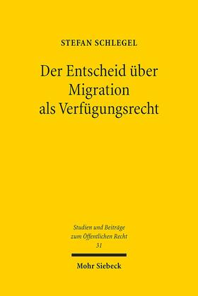 Der Entscheid über Migration als Verfügungsrecht