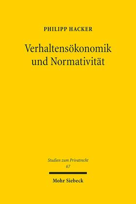 Verhaltensökonomik und Normativität