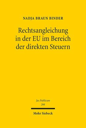 Braun Binder, N: Rechtsangleichung in der EU