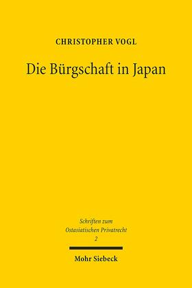 Vogl, C: Bürgschaft in Japan