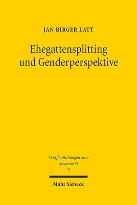 Ehegattensplitting und Genderperspektive