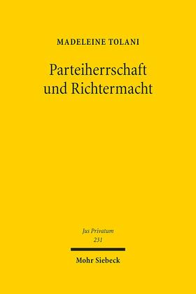 Parteiherrschaft und Richtermacht