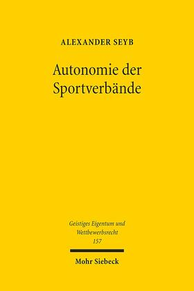 Seyb, A: Autonomie der Sportverbände