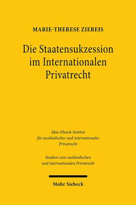 Ziereis, M: Staatensukzession im Internationalen Privatrecht