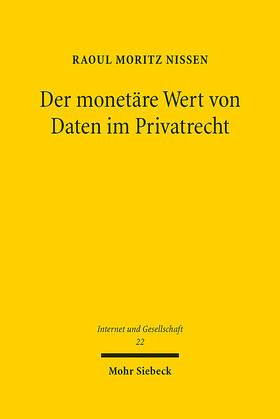 Nissen, R: Der monetäre Wert von Daten im Privatrecht