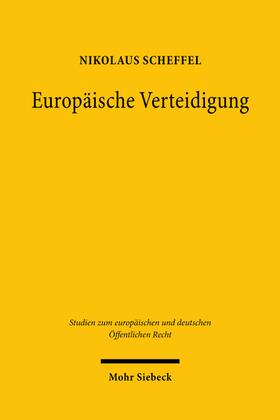 Scheffel, N: Europäische Verteidigung