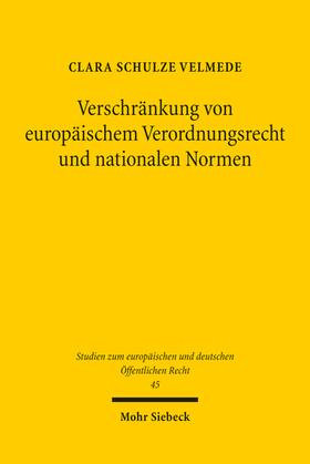 Verschränkung von europäischem Verordnungsrecht und nationalen Normen