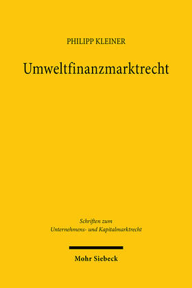 Umweltfinanzmarktrecht