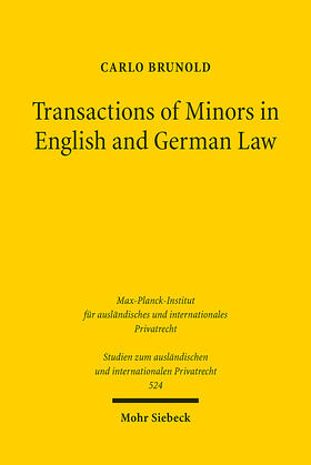 Transactions of Minors in English and German Law