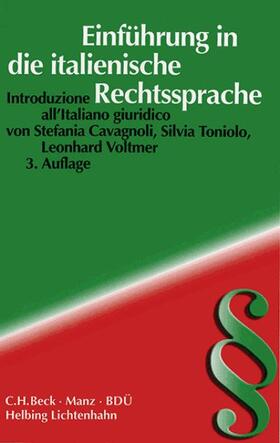 Einführung in die italienische Rechtssprache/Introduzione all'Italiano giuridico