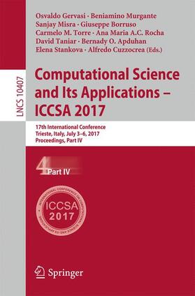 Computational Science and Its Applications ¿ ICCSA 2017