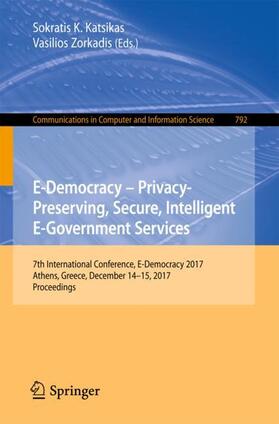 E-Democracy ¿ Privacy-Preserving, Secure, Intelligent E-Government Services