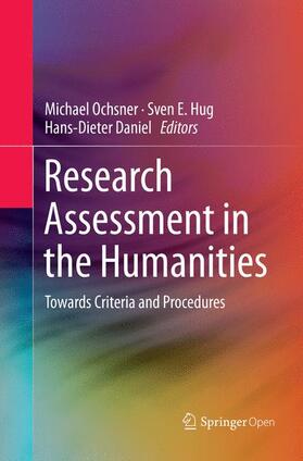 Research Assessment in the Humanities