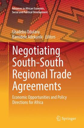 Negotiating South-South Regional Trade Agreements