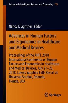 Advances in Human Factors and Ergonomics in Healthcare and Medical Devices