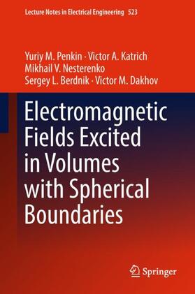 Electromagnetic Fields Excited in Volumes with Spherical Boundaries