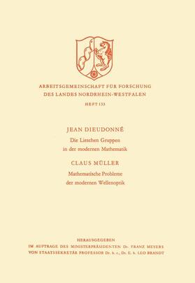 Die Lieschen Gruppen in der modernen Mathematik / Mathematische Probleme der modernen Wellenoptik