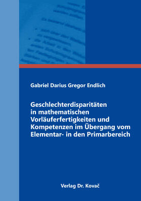 Geschlechterdisparitäten in mathematischen Vorläuferfertigkeiten und Kompetenzen im Übergang vom Elementar- in den Primarbereich