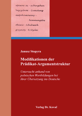 Modifikationen der Prädikat-Argumentstruktur